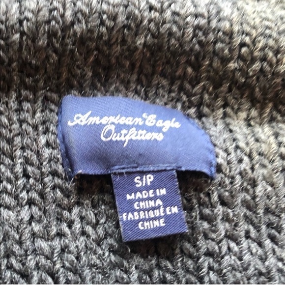 American Eagle textured wool open cardigan… - Picture 3 of 8